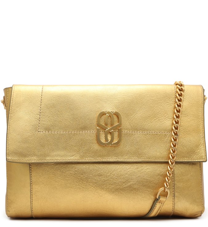 Shoulder Bag Double Face Green/Gold