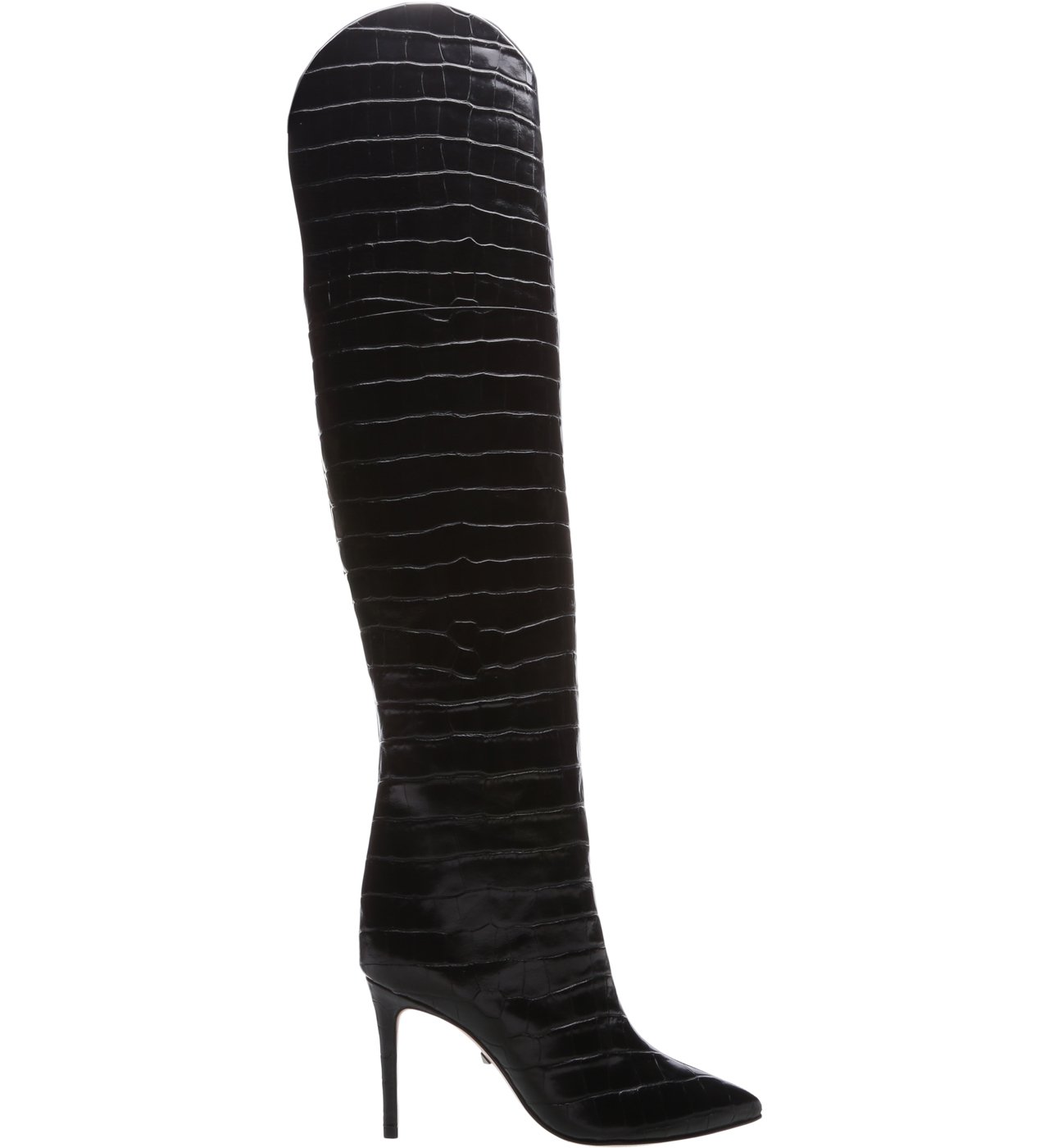 Bota Over the Knee Croco Preta | Schutz
