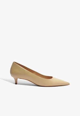 Scarpin Laura Mid Couro Nude