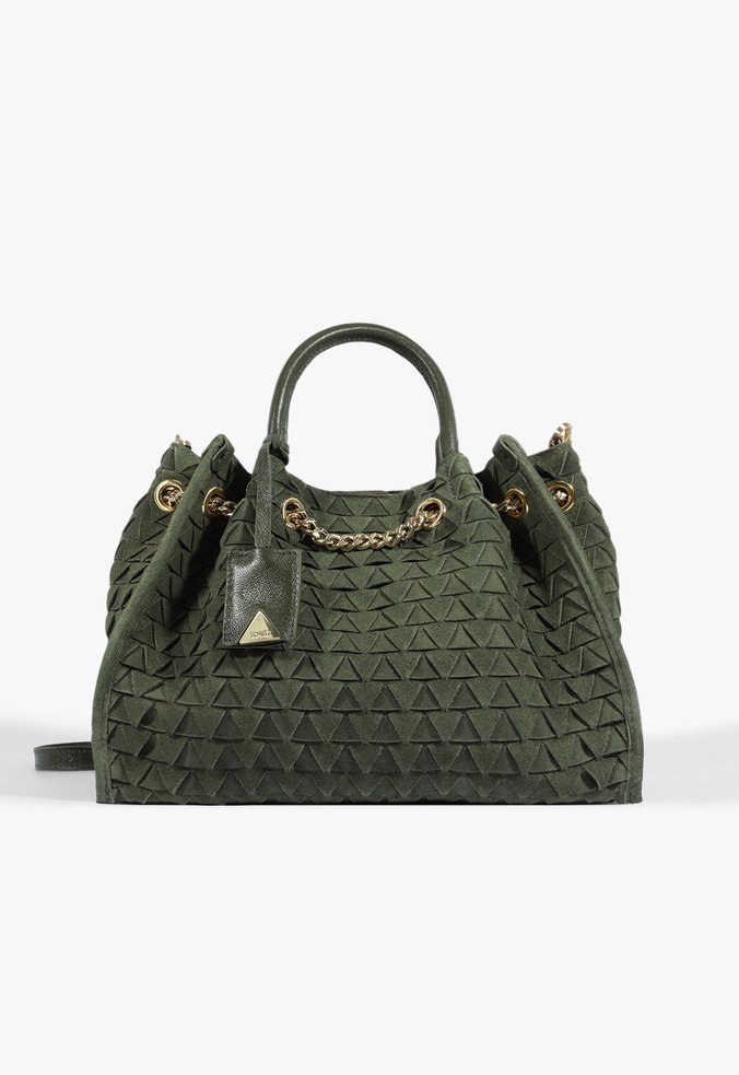 Bolsa Tote Rebecca Camurça Verde