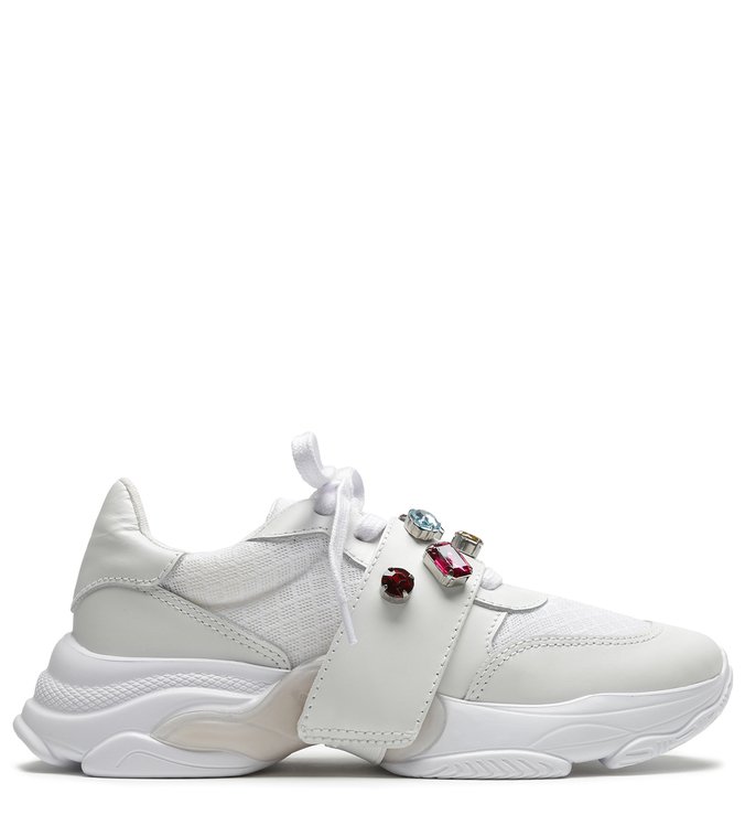 Dad Sneaker Glam Stones White