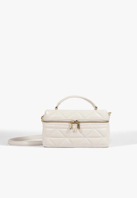 Bolsa Satchel Vanity Média Couro Branca