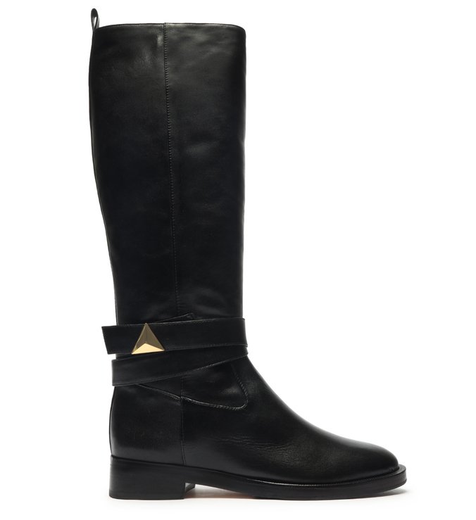 Bota Montaria Couro Preta