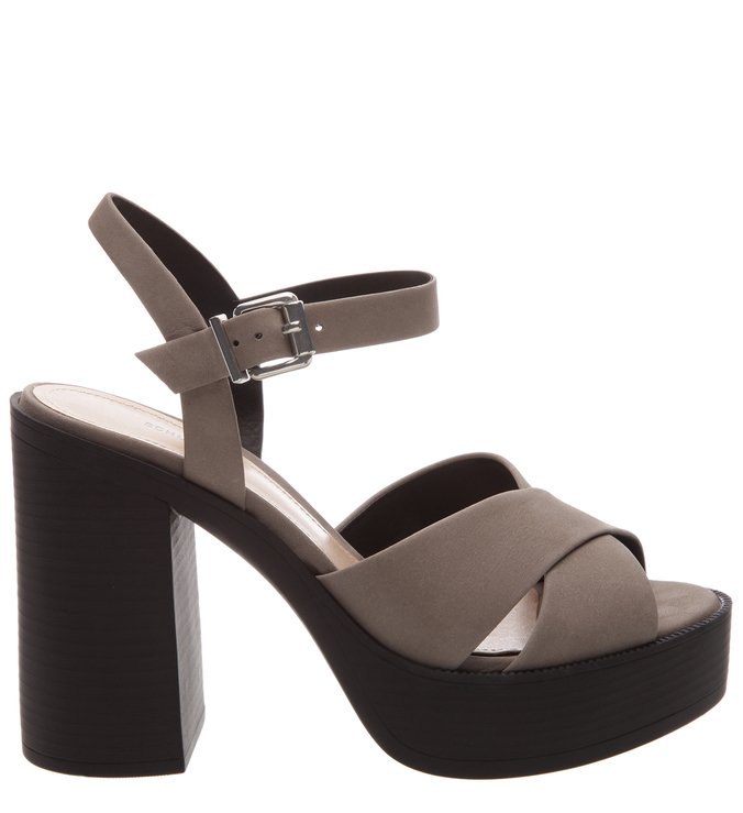 Sandália Block Heel Meia Pata Mouse Sandália Block Heel Meia Pata Mouse