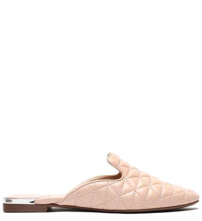 Flat Mule Matelassê Candy Rose