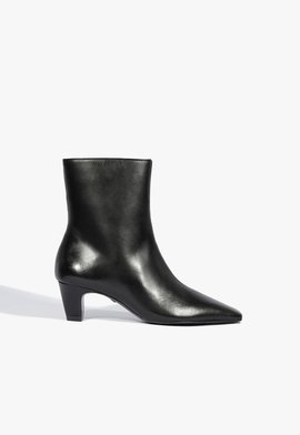 Bota Dellia Couro Preta