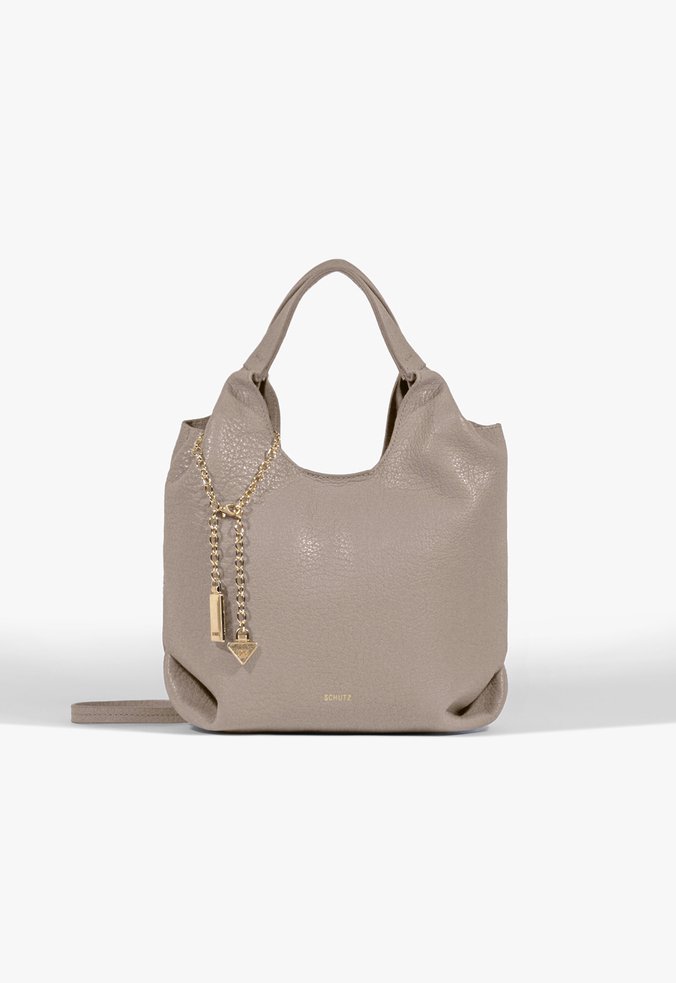 Bolsa Tiracolo Agnes Couro Cinza