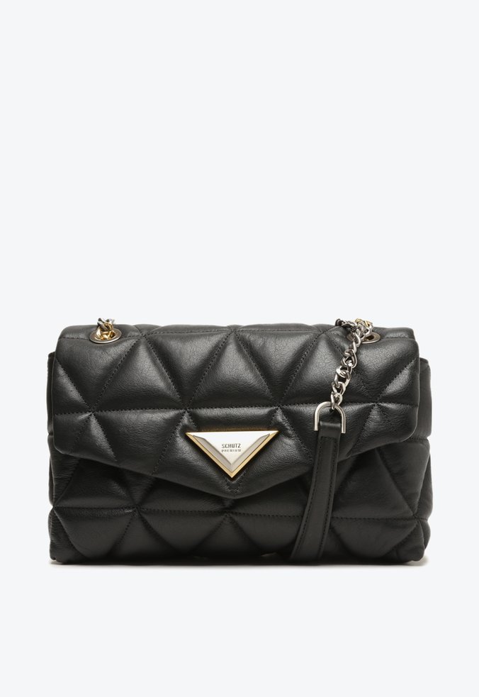 Bolsa Tiracolo Média 944 Soft Couro Preta