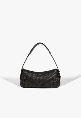 Bolsa Tiracolo Suki Pequena Couro Preta