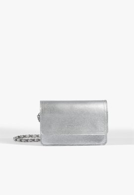 Crossbody 4 Girls Lorena Couro Prata