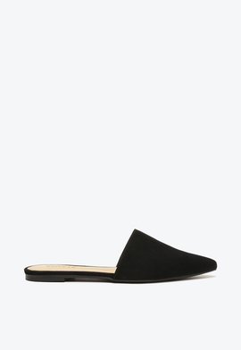 Sapato Mule Nobuck Preto