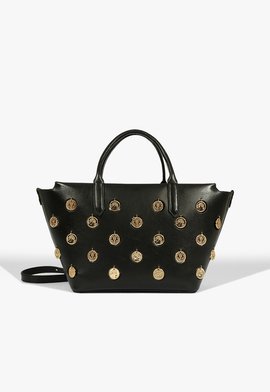 Bolsa Shopping Luma Couro Preta