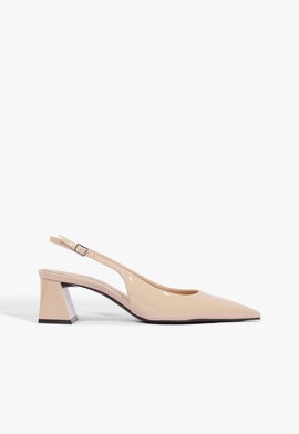 Scaprin Slingback Couro Nude
