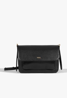 Bolsa Tiracolo Brooke Couro Preta