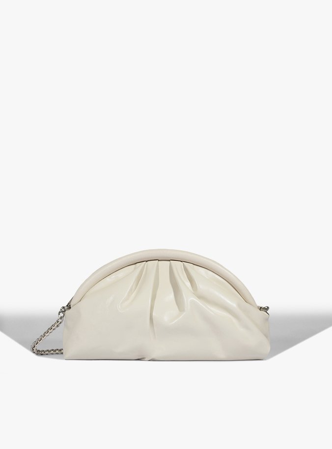 Bolsa Pouch Grande Buzz Couro Branca