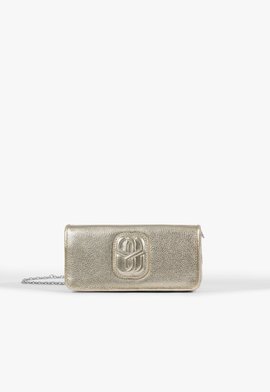 Bolsa Tiracolo Mini Icon Belle Couro Dourada Clara