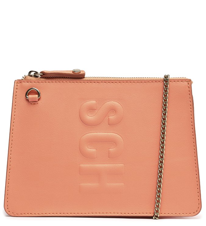 Bolsa Tiracolo Pequena Tassy Corrente Coral