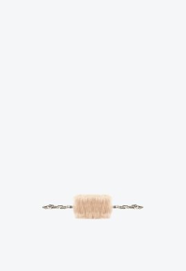 Bolsa Pequena Brush Pelos Rosa