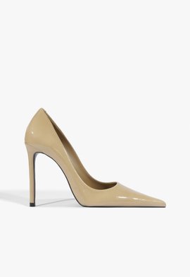 Scarpin Clara Bico Fino Couro Verde