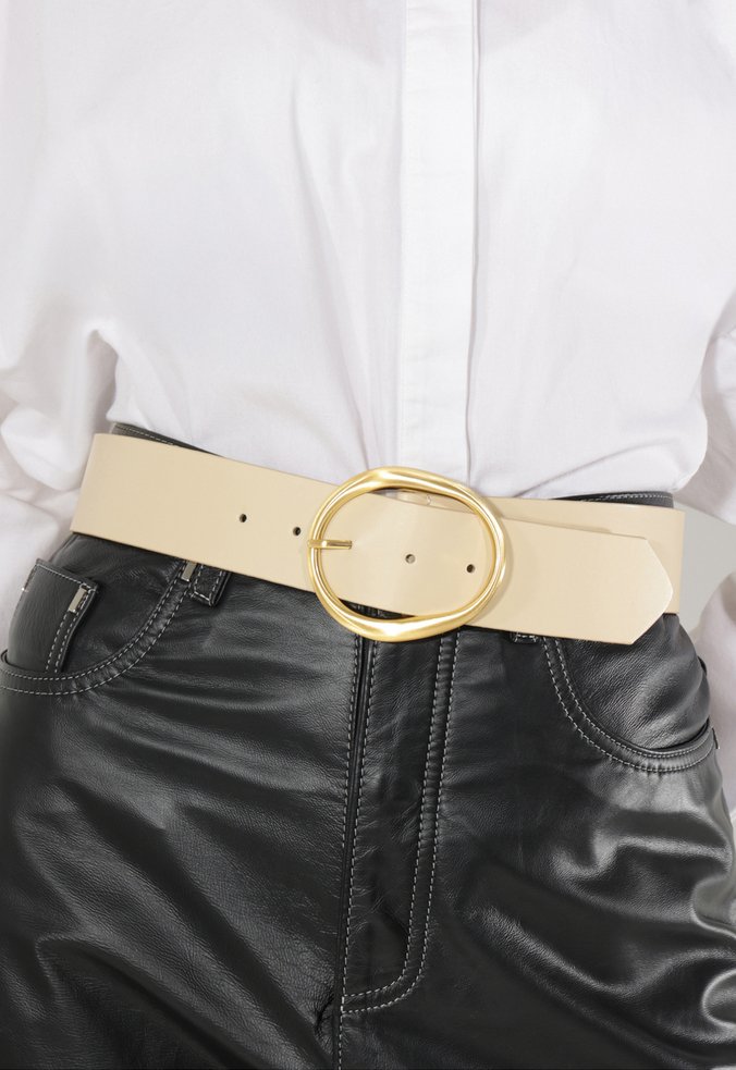 Cinto Nyssa Couro Branco