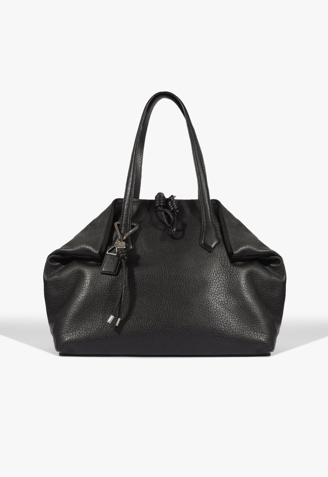 Bolsa Shopping Elliot Grande Couro Preta