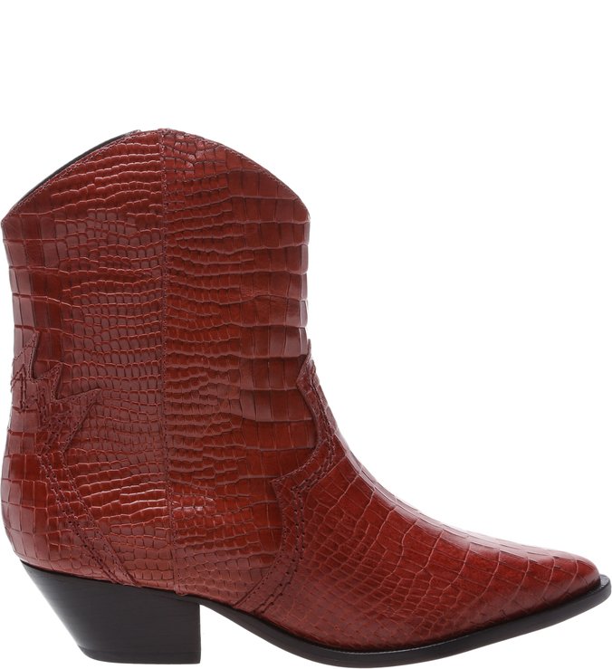 Bota Deluxe Croco Red Brown Bota Deluxe Croco Red Brown