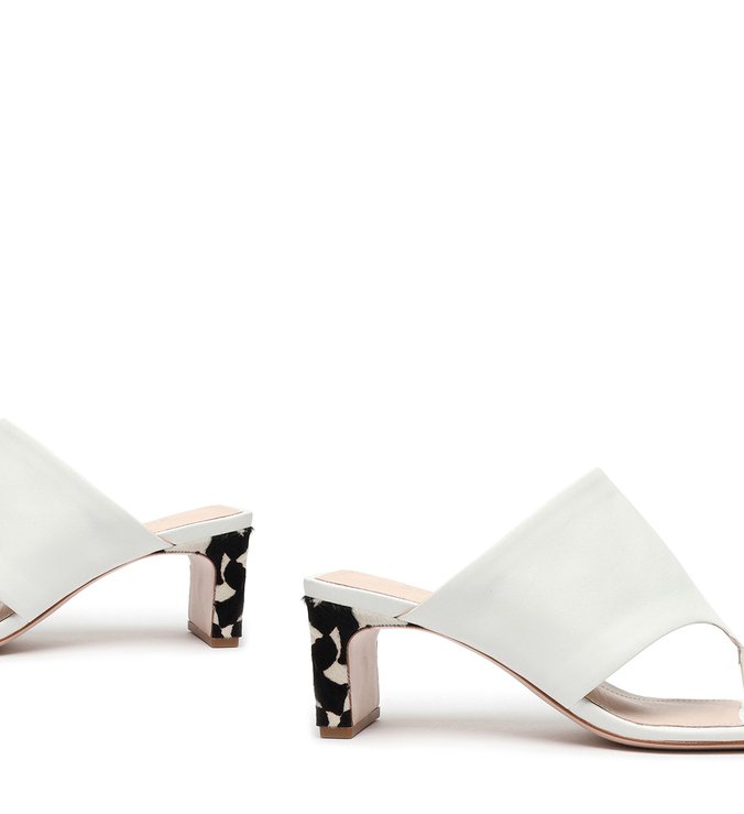 Mule Mid Heel New Minimal White Mule Mid Heel New Minimal White