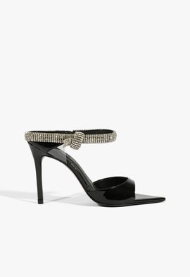 Sandália Verniz Couro Preta