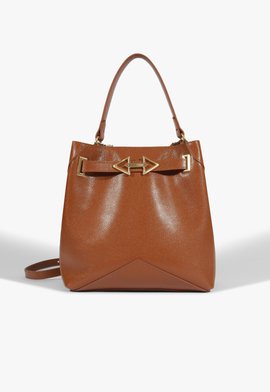 Bolsa Bucket Couro Marrom