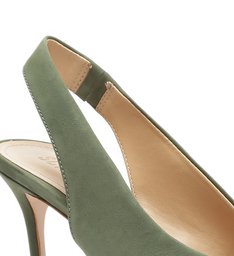Sapato Scarpin Salto Camurça Verde