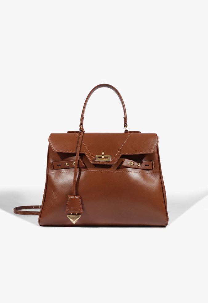 Bolsa Hailey Média Couro Marrom