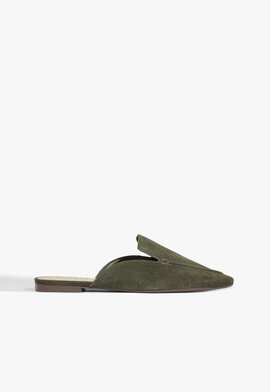 Sandália Mule Comfy Suede Verde