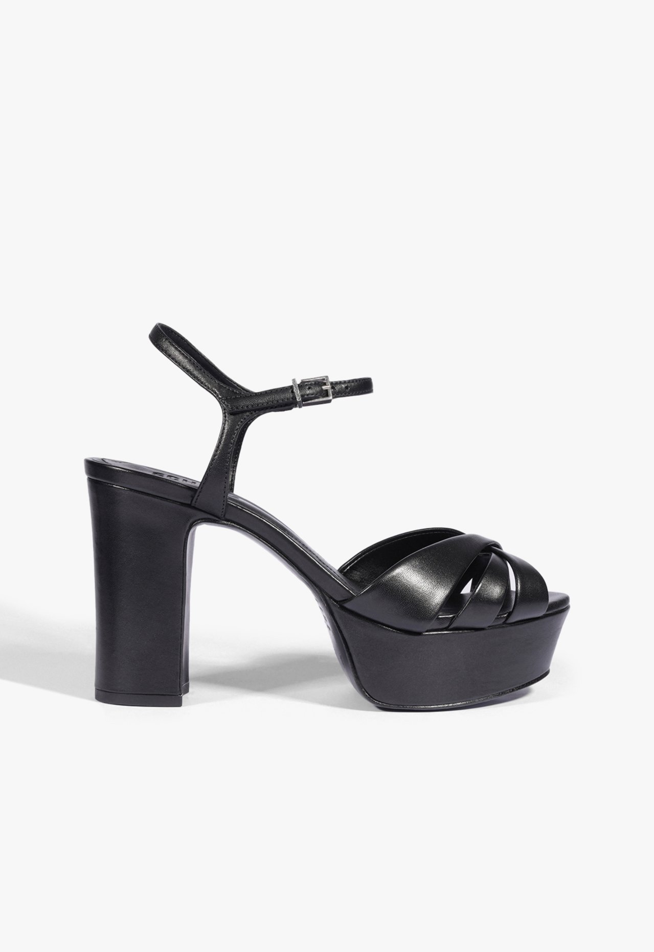 Sandália Keefa Meia Pata Couro Preta | Schutz