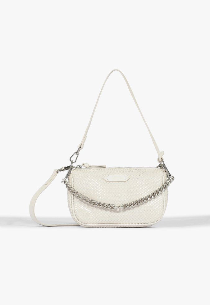 Bolsa Tiracolo Emmy Snake Branca