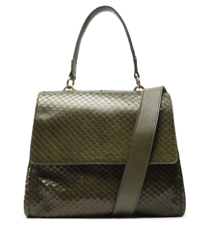 Bolsa Tote Mandy Snake Verde-Militar