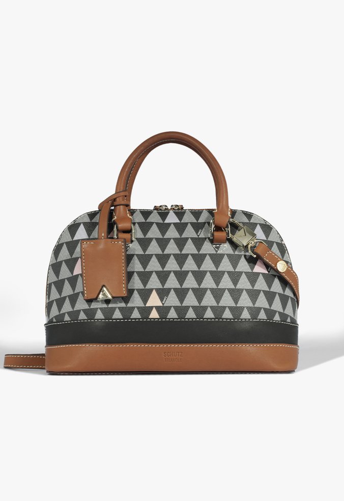 Bolsa Tote Tiracolo Grande Triangle Preta