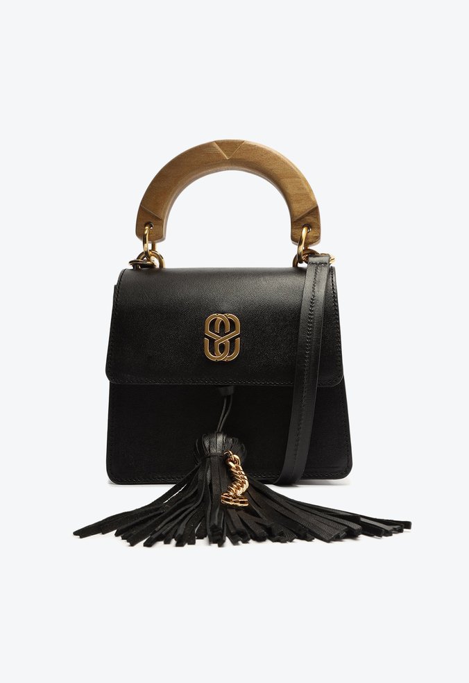 Bolsa Mini Tiracolo Bella Couro Preta