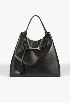 Bolsa Hobo Twisted Maxi Preta