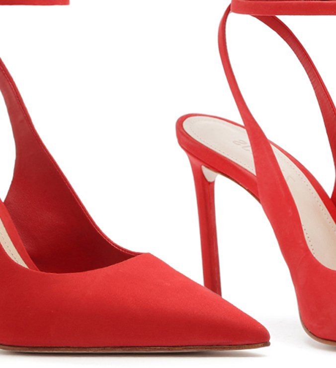 SCARPIN SLINGBACK NOBUCK RED SCARPIN SLINGBACK NOBUCK RED