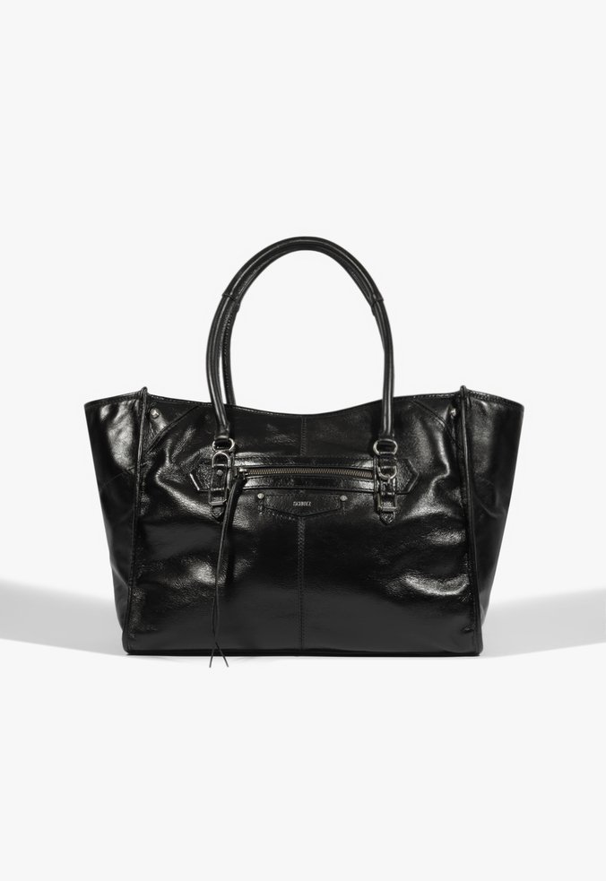 Bolsa Shopping Skylar Grande Couro Preta