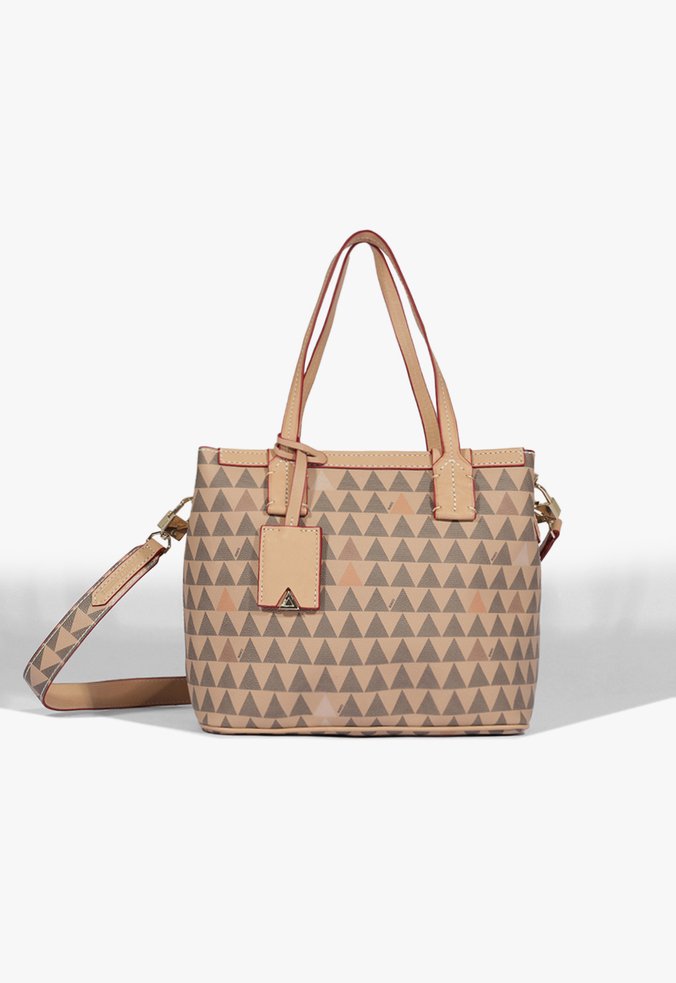 Bolsa Shopping Triangle Bege