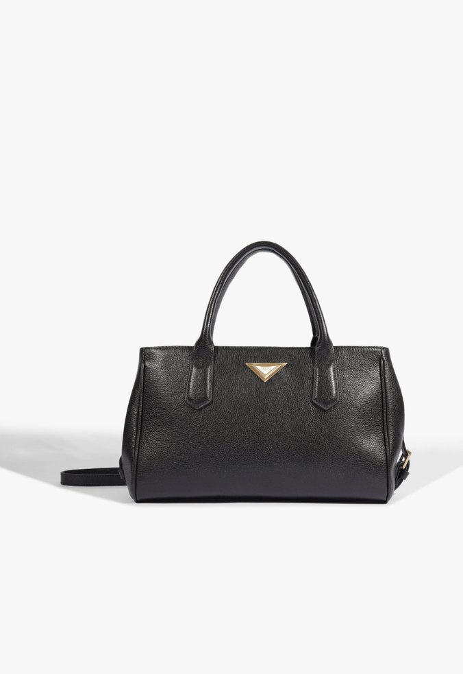 Bolsa Tote Celline Média Couro Preta