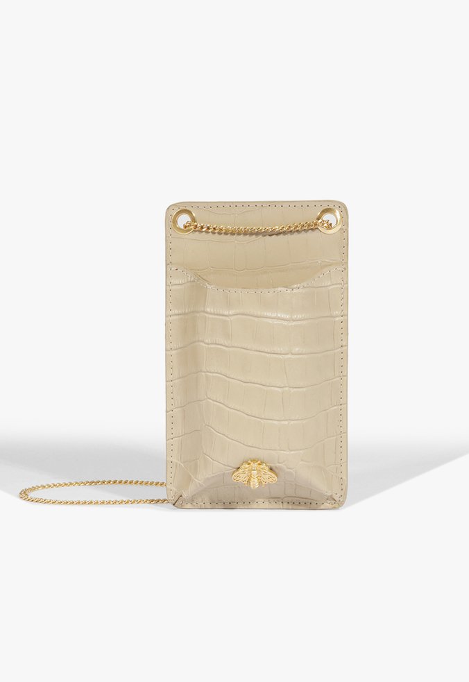Porta Celular Believe Couro Bege