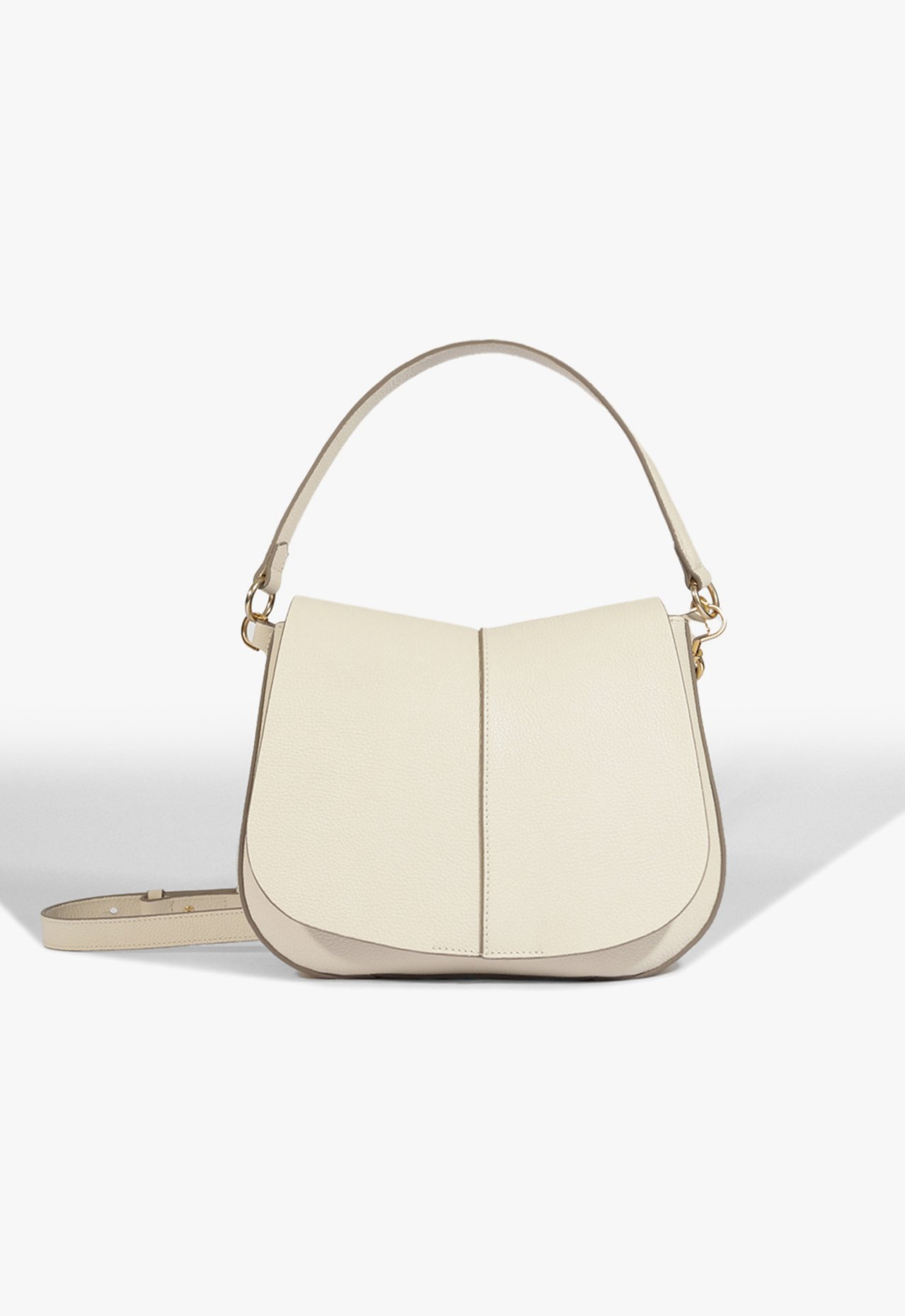 Bolsa Tiracolo Média Couro Branca | Schutz