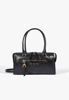 Bolsa Tote Verona Média Couro Preta