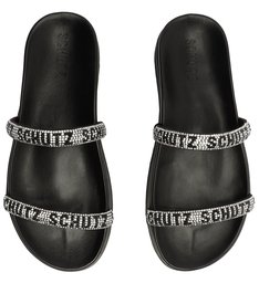 Sandália Logo Pedraria Bege | Schutz