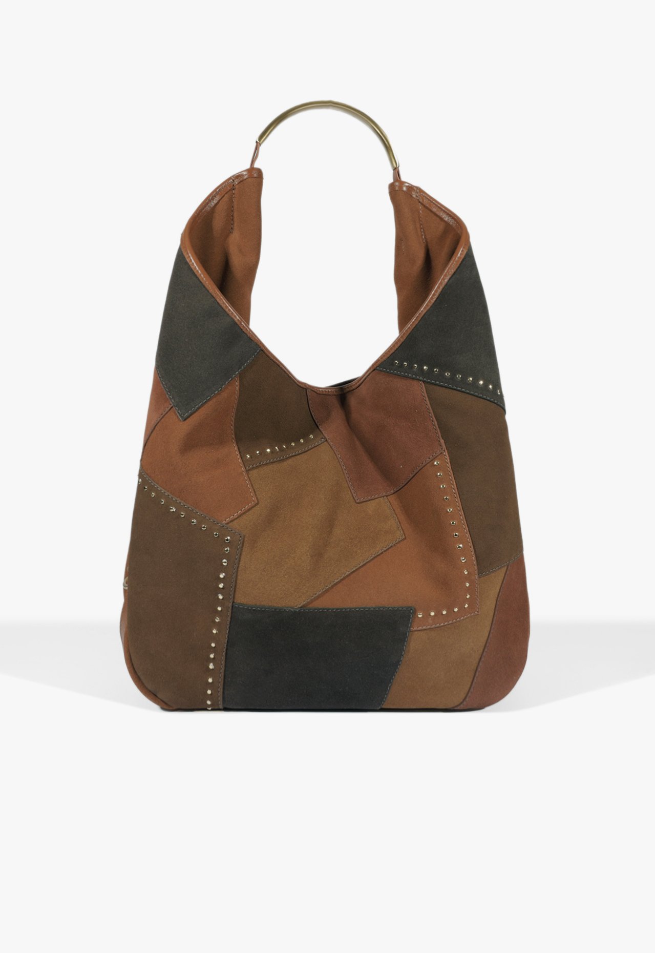 Bolsa Hobo Grande Jack Camurça Marrom | Schutz