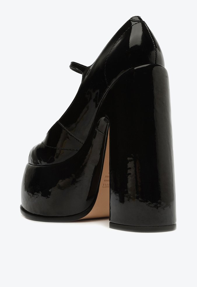 Sapato Scarpin Meia Pata Zayne Verniz Preto