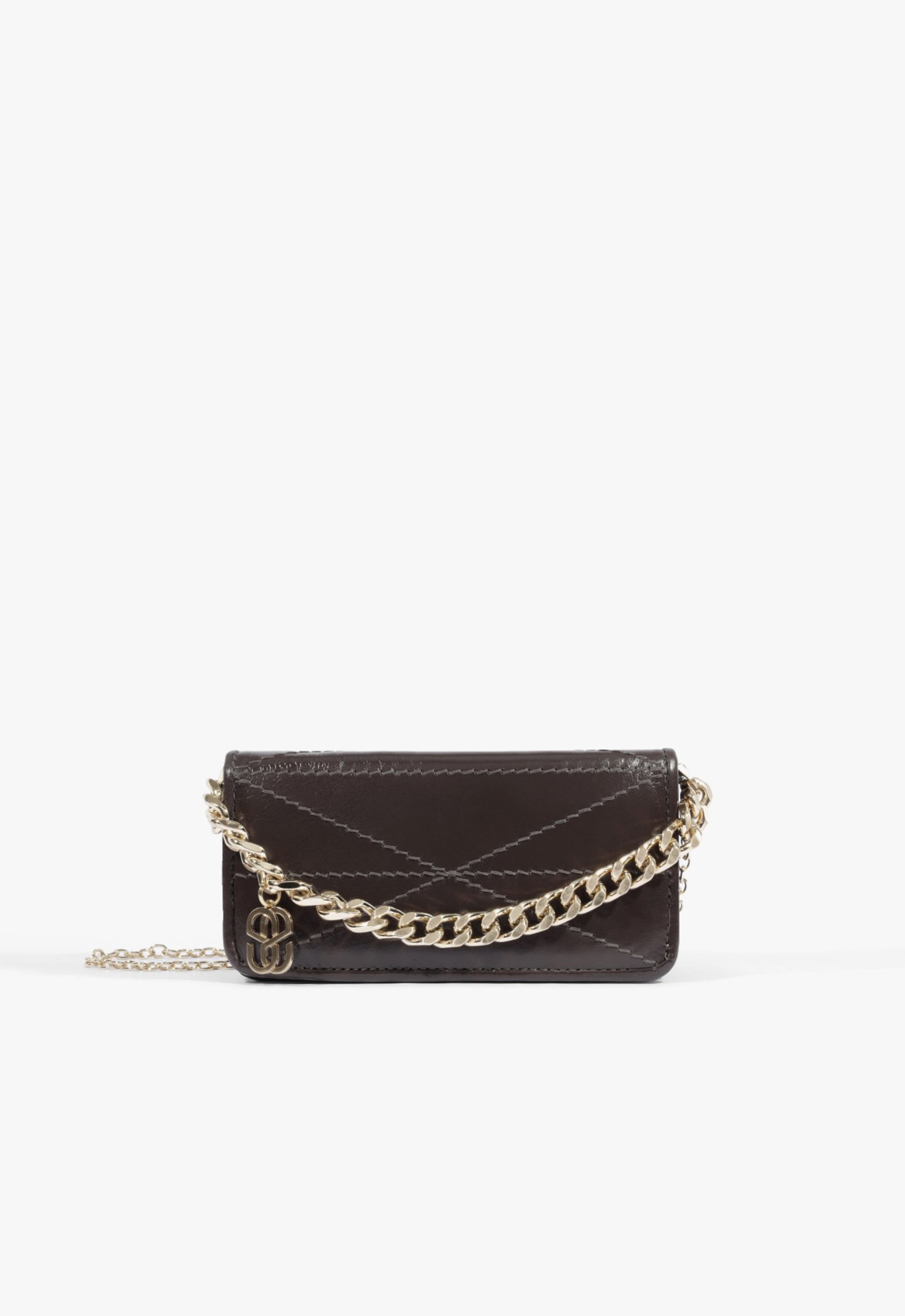 Bolsa Mini Icon Couro Marrom | Schutz