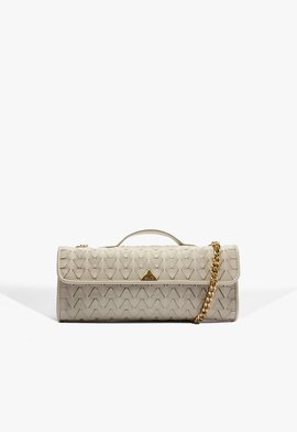 Bolsa Baguete Rebecca Couro Branca